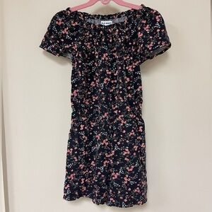 Old Navy: Girls Black & Pink Floral Romper, Size M (8)